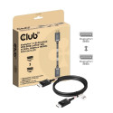 CLUB3D DisplayPort™ 2.1 Bi-Directional VESA DP80 Certified Cable 4K240Hz, 8K60Hz or 10K60Hz M/M 1.6m