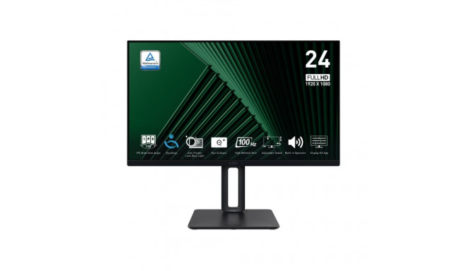 MSI Pro MP245PG 24-tolline monitor, FHD (1920 x 1080), 100Hz, IPS, 1ms, 1x HDMI 1.4b, 1x DP 1.2a väl