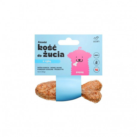 AZANKI Cod Bone with Probiotic Puppy in Fish Shape – Dog Treat – 12 cm