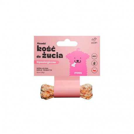 AZANKI hüpoallergeenne hirvenahast luu küüliku ja probiootikumiga kutsikale - koeramaius - 10 cm