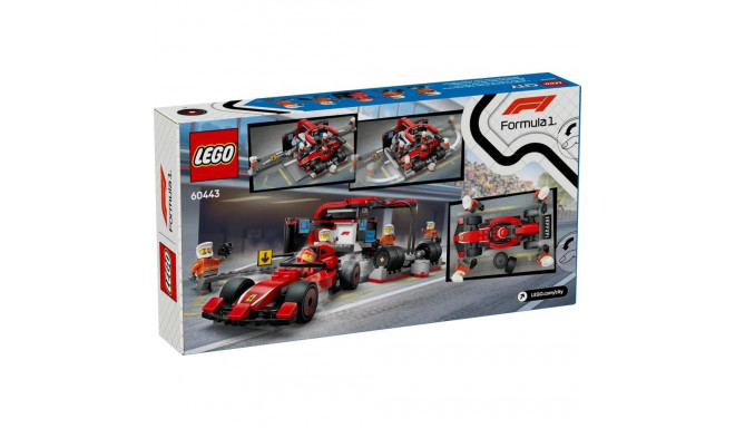LEGO CITY 60443 F1 - boksipeatus ja boksitiim Ferrari autoga
