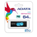 ADATA UV220 USB flash drive 64 GB USB Type-A 2.0 Black, Blue