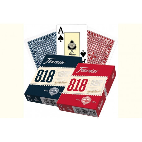 Cards 818 - Red/Blue ( 2 Jumbo Index)