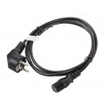 Lanberg toitekaabel CEE 7/7 - IEC 320 C13 1.8m, must