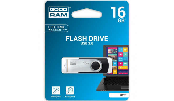 GOODRAM 16GB UTS2 BLACK USB 2.0