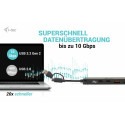 "D I-TEC USB-C HUB 2+2X USB-C/A"