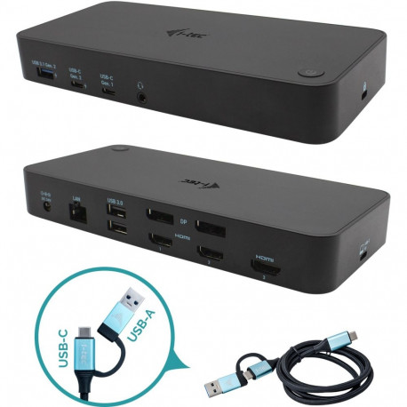 "D I-TEC USB 3.0/USB-C Tripledock mit PD 100W 3x4K 60Hz"