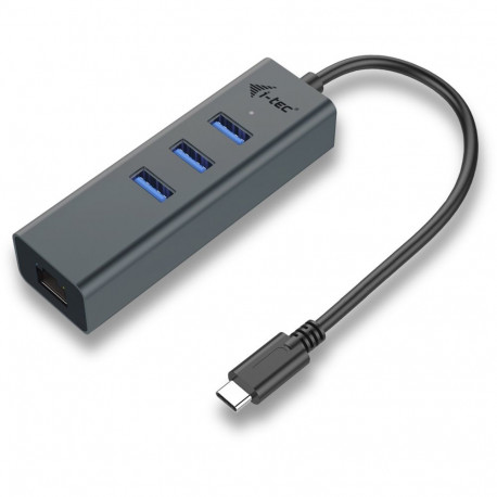 "D I-TEC USB-C 3-PORT HUB + GLAN"