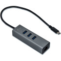 "D I-TEC USB-C 3-PORT HUB + GLAN"