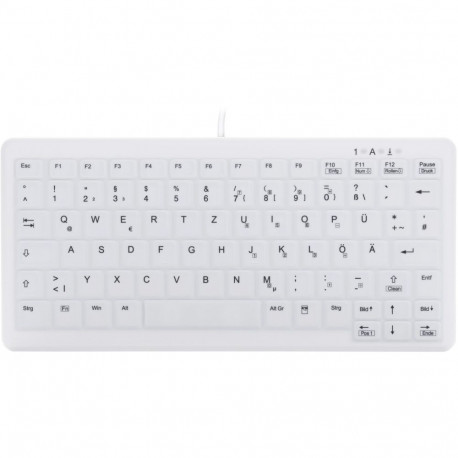 CHERRY ACTIVE KEY klaviatuur MTA AK-C4110 juhtmega DE-Layout IP68, valge