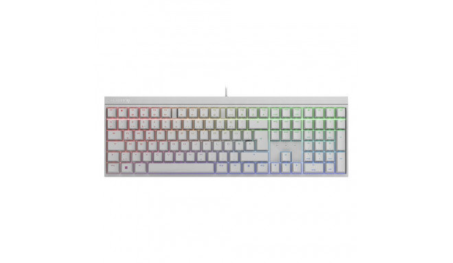 "CHERRY TAS MX 2.0S RGB Corded DE-Layout weiß MX BROWN"