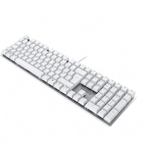 "Cherry Keyboard KC 200 MX MX2A SILENT RED [DE] white/silver MX2A SILENT RED Switch"