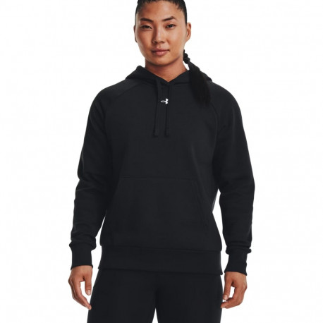 Under Armour naiste kapuutsiga pusa Rival Fleece 1379500 001 L, must