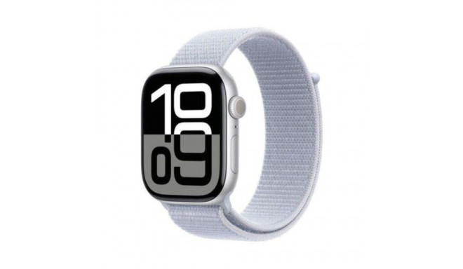 Apple Watch Series 10 GPS 46mm Silver Alu case, Blue Cloud Sport Loop EU MWWN3