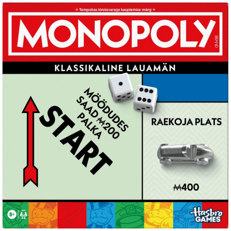 MONOPOLY lauamäng klassikaline (eestikeelne)