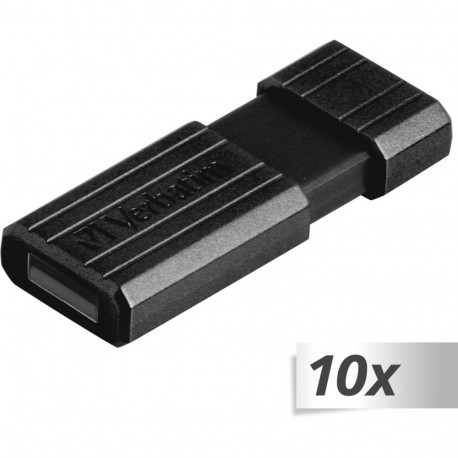 10x1 Verbatim Store n Go 16GB Pinstripe USB 2.0 black 49063