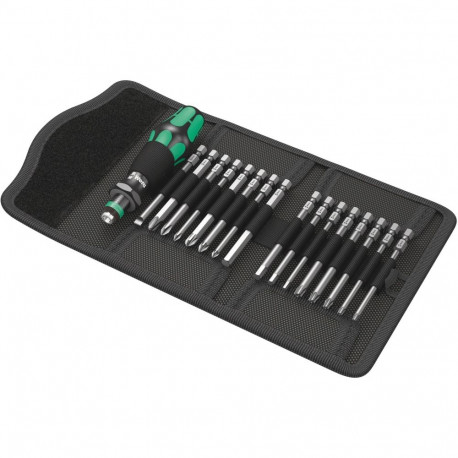WERA Kraftform Kompakt 60 Pouch with 89 mm-long bits