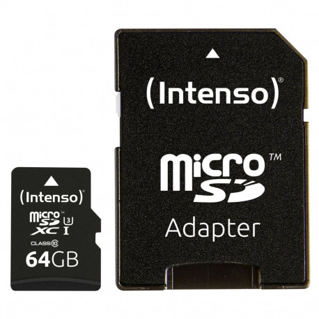 Intenso microSDXC           64GB C10 UHS-I Professional + Adapter