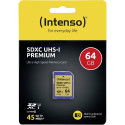 Intenso SDXC mälukaart 64GB Class 10 UHS-I Premium