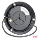 Vilkur 16 LED-i 12/24V oranž, valge hajuti