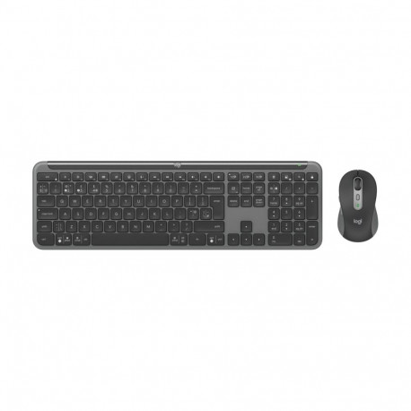 LOGITECH Signature Slim Combo MK950 Keyboard and mouse set wireless Bluetooth 5.1 LE QWERTY graphite