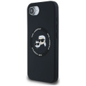 KARL LAGERFELD case for IPHONE 16e (SE 4 2025) compatible with MagSafe KLHMPSE4SKCHTCK (Silicone Dou