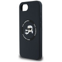 KARL LAGERFELD case for IPHONE 16e (SE 4 2025) compatible with MagSafe KLHMPSE4SKCHTCK (Silicone Dou