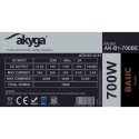 ATX toiteallikas 700W Akyga AK-B1-700BE BLACK EDITION P4+4 PCI-E 6 pin i 6+2 pin 5x SATA PPFC FAN