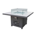 Garden table - gas fire place RIO, greyish beige