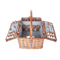 Piknikukorv GINO 4-le 46x33xH22/40cm, sangaga