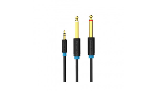 Audio Cable 3.5mm TRS to 2x 6.35mm Vention BACBH 2m (black)