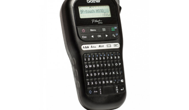 BROTHER PT-H110 LABEL THERMO PRINTER PORTABLE (BLACK)