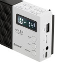 Adler | Digital Radio - PLL AM/FM | AD 1908 | Alarm function | White/Black