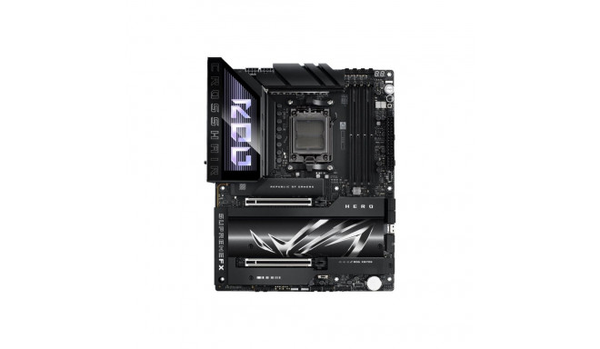 Asus ROG CROSSHAIR X870E HERO emaplaat AMD protsessoriperele, AM5 protsessoripesa, DDR5, toetatud kõ