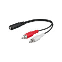 Goobay | Audio cable adapter, 3.5 mm | 50092