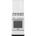 Simfer | Cooker | 5405SERBB | Hob type Gas | Oven type Electric | White | Width 50 cm | Electronic i