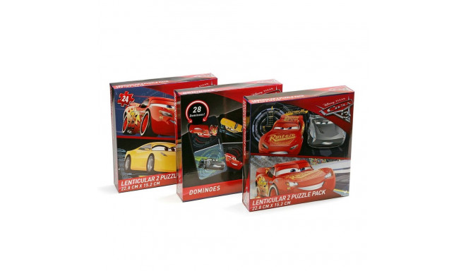 Pusle ja doomino komplekt Cars 3 Ühikut