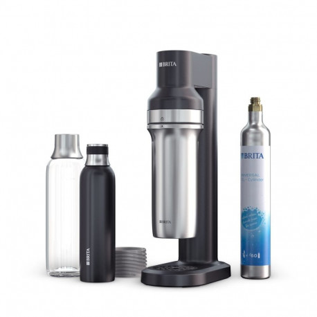 Home Appliance - Brita sodaTRIO Carbonator with 2 Bottles, 231mm Depth, Black