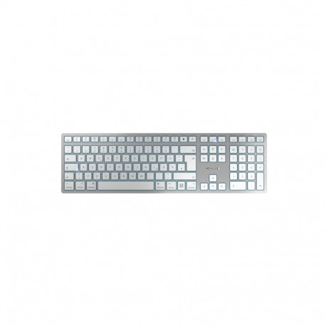 "Cherry KW 9100 SLIM - Tastatur wireless white QWERTZ DE mit Mac-Layout"