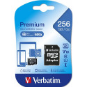 "CARD 256GB Verbatim MicroSDXC Premium Class10 + Adapte retail"
