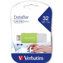 "STICK 32GB Verbatim V DataBar USB 2.0 Drive Green retail"