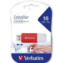 "STICK 16GB Verbatim V DataBar USB 2.0 Drive Red retail"