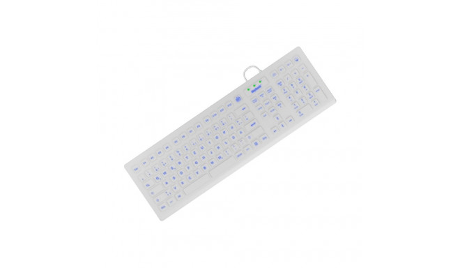 "KeySonic -8031INEL-WH (DE) Industrietastatur weiß"