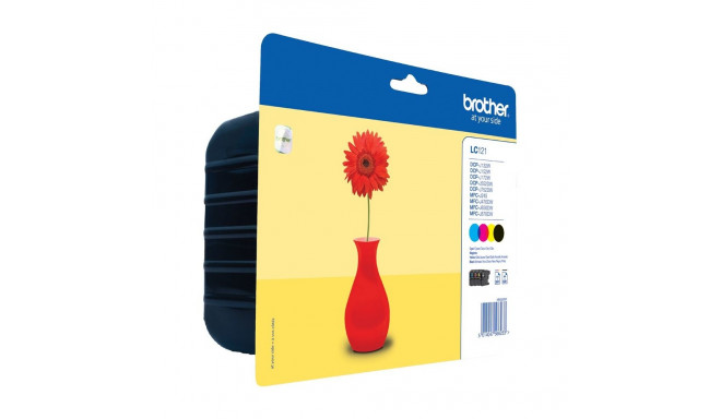 "Brother Tinte LC-121 Value Pack (BK/C/M/Y)"
