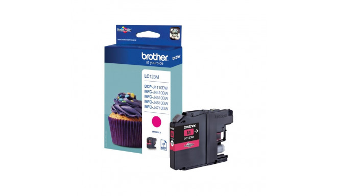 "Brother Tinte LC-123M Magenta bis zu 600 Seiten nach ISO/IEC 24711"