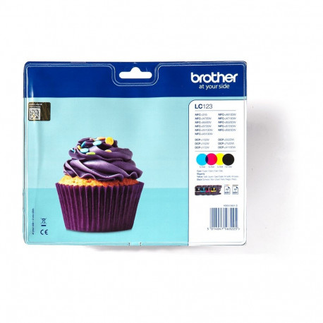 "Brother Tinte LC-123 Value Pack (BK/C/M/Y)"