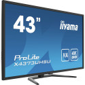 "IIYAMA 108cm (43"") X4373UHSU-B1 16:9 2xHDMI+DP+USB black"