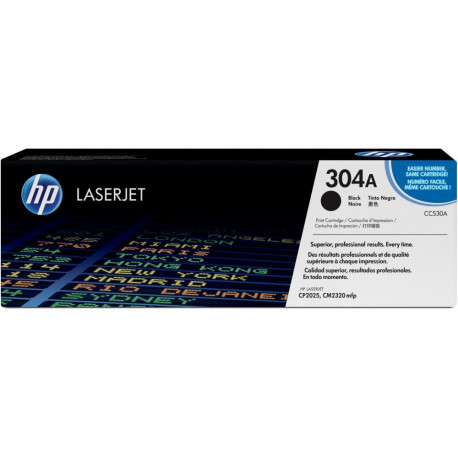 "HP 304A original Colour LaserJet Toner cartridge CC530A black standard capacity 3.500 pages 1-pack 