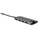 Verbatim USB-C Multipordiga jaotur USB 3.0 HDMI Ethernet SD/microSD
