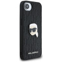 KARL LAGERFELD case for IPHONE 16e (SE 4 2025) KLHCPSE4PGKLKIPK (PU Monogram K. Head Pin) black